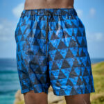 Blue black short