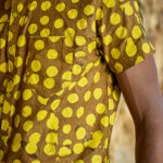 Yellow brown chemise