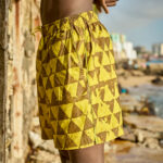 Yellow brown short